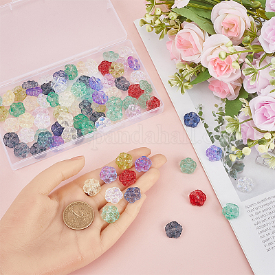 Прозрачные стеклянные бусины GLAA-SC0002-40-1