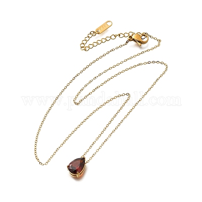 Ожерелья из нержавеющей стали 304 NJEW-R022-01G-01-1