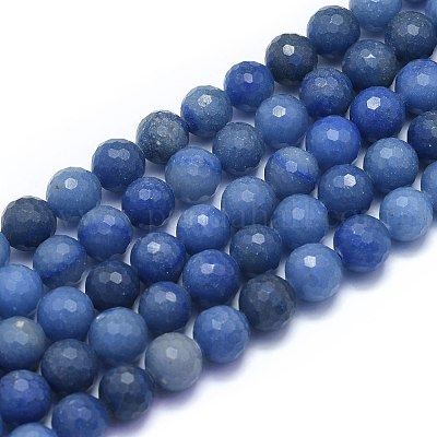 Hand Faceted Leaded Glass Beads in Cobalt Blue ~ 3 sizes