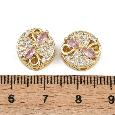 Многожильные звенья из латуни с паве из кубического циркония ZIRC-F145-06G-02-1