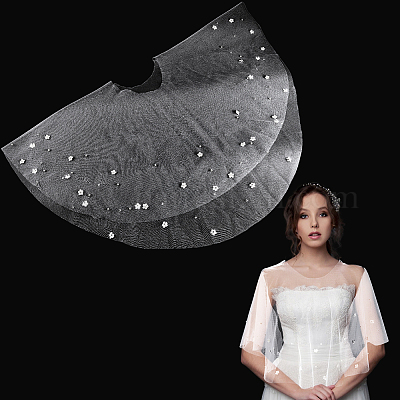 Воротники из полиэстера и тюля для женщин AJEW-WH20072-25B-1