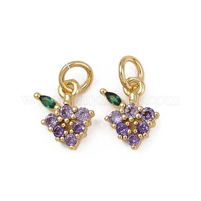 Латунные микро проложить кубического циркония подвески KK-Z120-08G-06-1