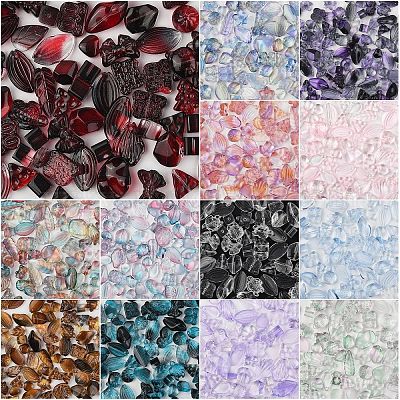 150 шт. прозрачные стеклянные бусины градиентного цвета GLAA-YW0004-91A-1