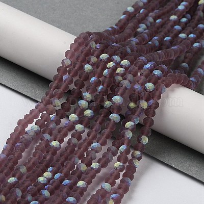 Прозрачные стеклянные бусины X1-EGLA-A034-T4mm-MB13-1