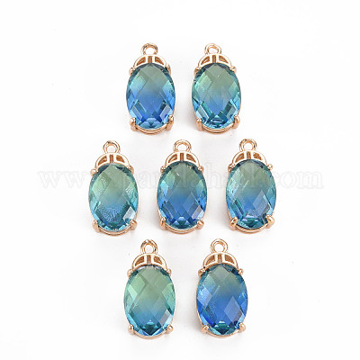 Покрытие стойки латунь микропаве прозрачные подвески из кубического циркония KK-T060-62C-RS-1