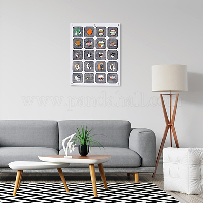 20 прямоугольная сетка из фетра ODIS-WH0038-97-1