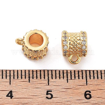 Латунные поручни из прозрачного кубического циркония с микропаве KK-S394-06A-1