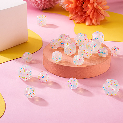 20шт 2 стиля силиконовые бусины SIL-TA0001-23-1