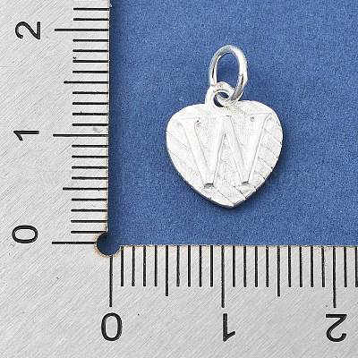 925 серебряное сердце с заглавными буквами STER-S009-13W-S-1