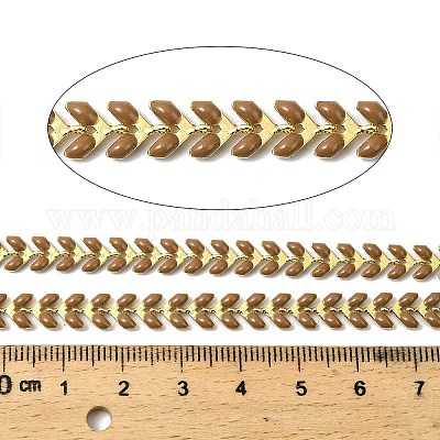 Латунные эмалевые листовые цепи CHC-F021-02G-10-1