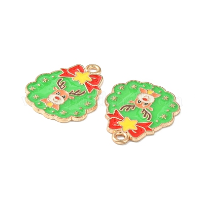 Noël pendentifs émail en alliage&nbsp;ENAM-D047-07G-05-1
