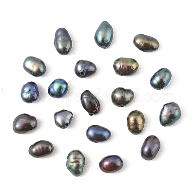 10 шт. бусины из натурального пресноводного жемчуга PEAR-YW0001-07C-1