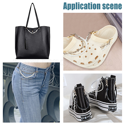 4 шт. 2-х звеньевая цепь для обуви из колючей проволоки в стиле панк DIY-WR0002-63-1