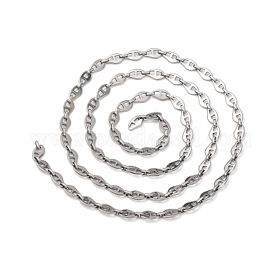 Цепи из нержавеющей стали 304 с самородками CHS-S012-19P-1