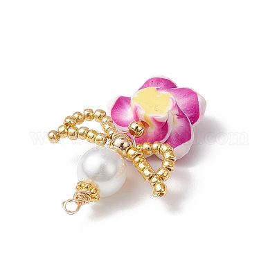 Подвески из семенного стекла и полимерной глины PALLOY-MZ00677-1