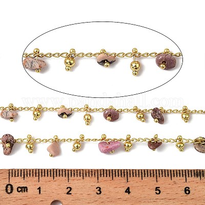 Звенья цепи из латунных самородков ручной работы CHC-L053-11G-07-1