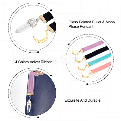 Закладки из бархатной ленты AJEW-AB00025-1