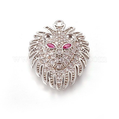 Латунные микро проложить кубического циркония подвески ZIRC-L075-23-1