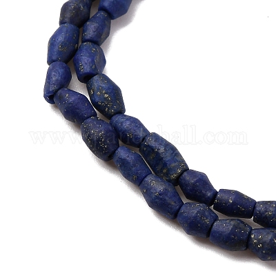 Нитки бусины из натурального ляписа-лазури G-F808-J01-01-1
