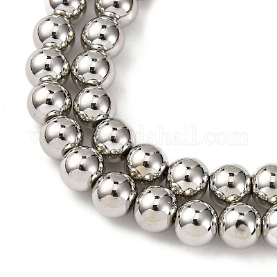 Стеклянные бусины с гальваническим покрытием  EGLA-H109-07E-1