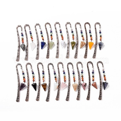 Закладка из смешанных драгоценных камней AJEW-C025-01-1