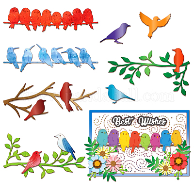 Углеродистая сталь разрезает трафареты DIY-WH0309-1806-1