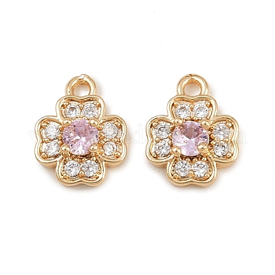 Латунные микро проложить кубического циркония подвески KK-K407-35G-03-1