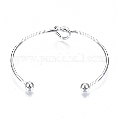Изготовление браслета-манжеты Love Knot из нержавеющей стали 304 MAK-S073-001P-1