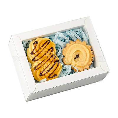 Складные ящики для бумаги с прозрачной пластиковой крышкой CON-WH0095-68B-03-1