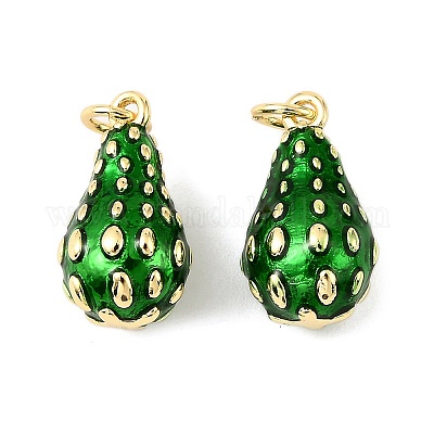 Латунные эмалевые подвески с фруктами KK-M324-04D-G-1