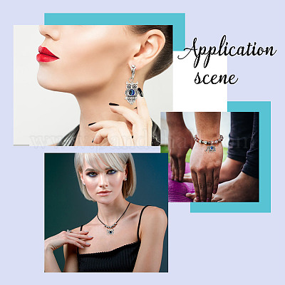 10 комплект подвесных украшений от сглаза HJEW-DR0001-07-1