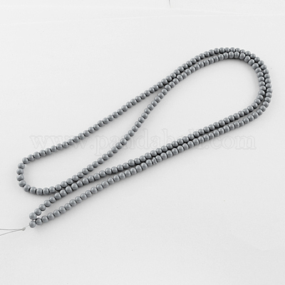 Окрашенные стеклянные бусины  DGLA-S071-8mm-10-1