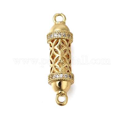 Стойка покрытие латунь микропаве кубический цирконий полые колонны звенья соединительные подвески ZIRC-F142-50A-G01-1