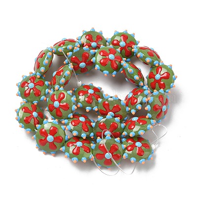 Бусины из стеклянной эмали LAMP-S080-03E-1