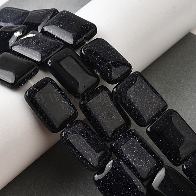 Синтетический синий авантюрин бисер нитей G-S386-A16-1