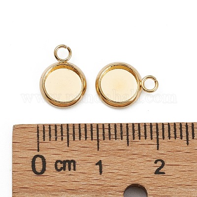 Оправы для подвесок из нержавеющей стали 304 в виде кабошонов STAS-Z030-01E-G-1