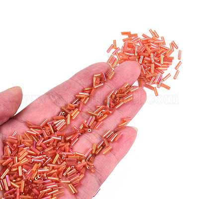 Прозрачные цвета радуги стекло стеклярусом TSDB6MM165-1