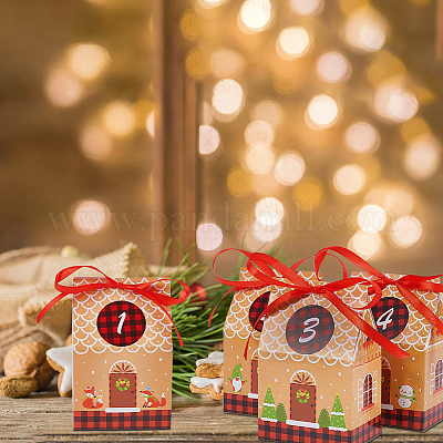 Рождественские картонные коробки для конфет CON-WH0086-040-1