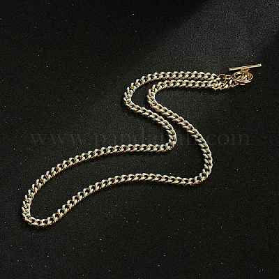 Латунные Снаряженная цепи ожерелья NJEW-JN03097-1