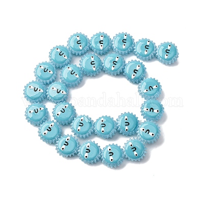 Бусины из стеклянной эмали LAMP-Q045-01D-1