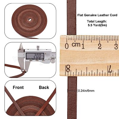 Cordons en cuir de vachette&nbsp;SRIB-GF0001-25A-1