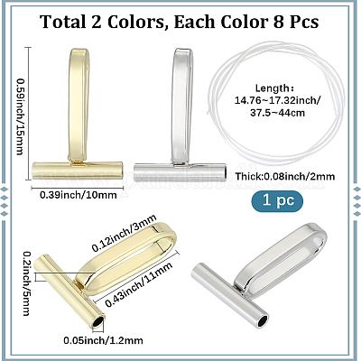 Сплав брошь конвертировать ожерелья подвеска крючки&nbsp;FIND-SC0019-05-1