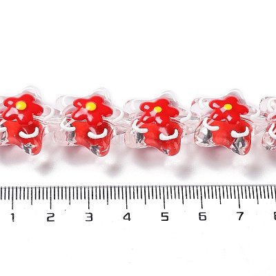 Прозрачные стеклянные бусины GLAA-H028-01C-1