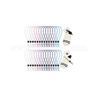 Эластичный шнур и пластиковый зажим для носков для стирки DIY-NB00002-1