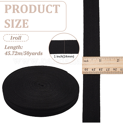 Хлопковая лента «елочка»&nbsp;OCOR-WH0101-12B-03-1