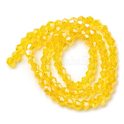 Прозрачные стеклянные бусины гальваническим пряди EGLA-A039-T2mm-A22-1