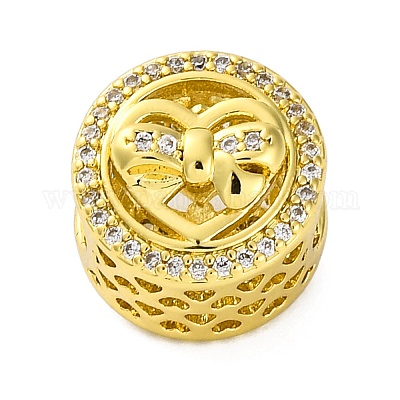 Стойки обшивки латунь микро проложить кубического циркония бусы KK-Z081-17-1