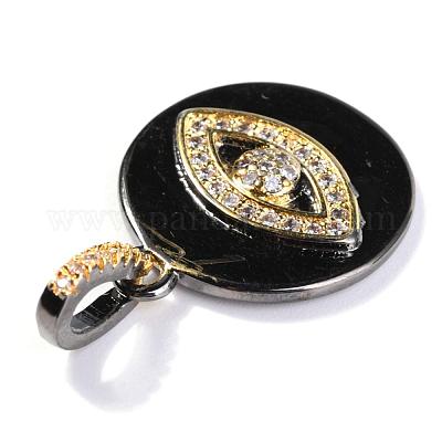 Латунные микро проложить кубического циркония подвески KK-I673-40-1