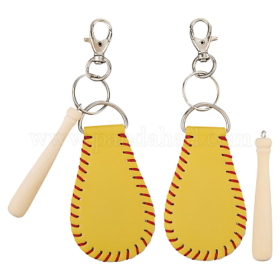 Наборы для самостоятельного изготовления багажных бирок на бейсбольную тематику DIY-CL0002-24B-1