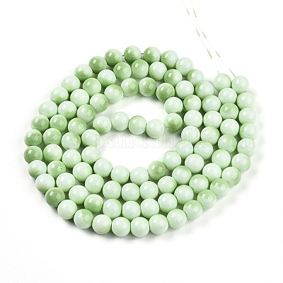 Выпечка окрашенные стеклянные бусины пряди X1-DGLA-N012-8mm-04-1